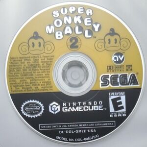Super Monkey Ball 2 - Nintendo GameCube -‎ Disc Only - Authentic & Tested